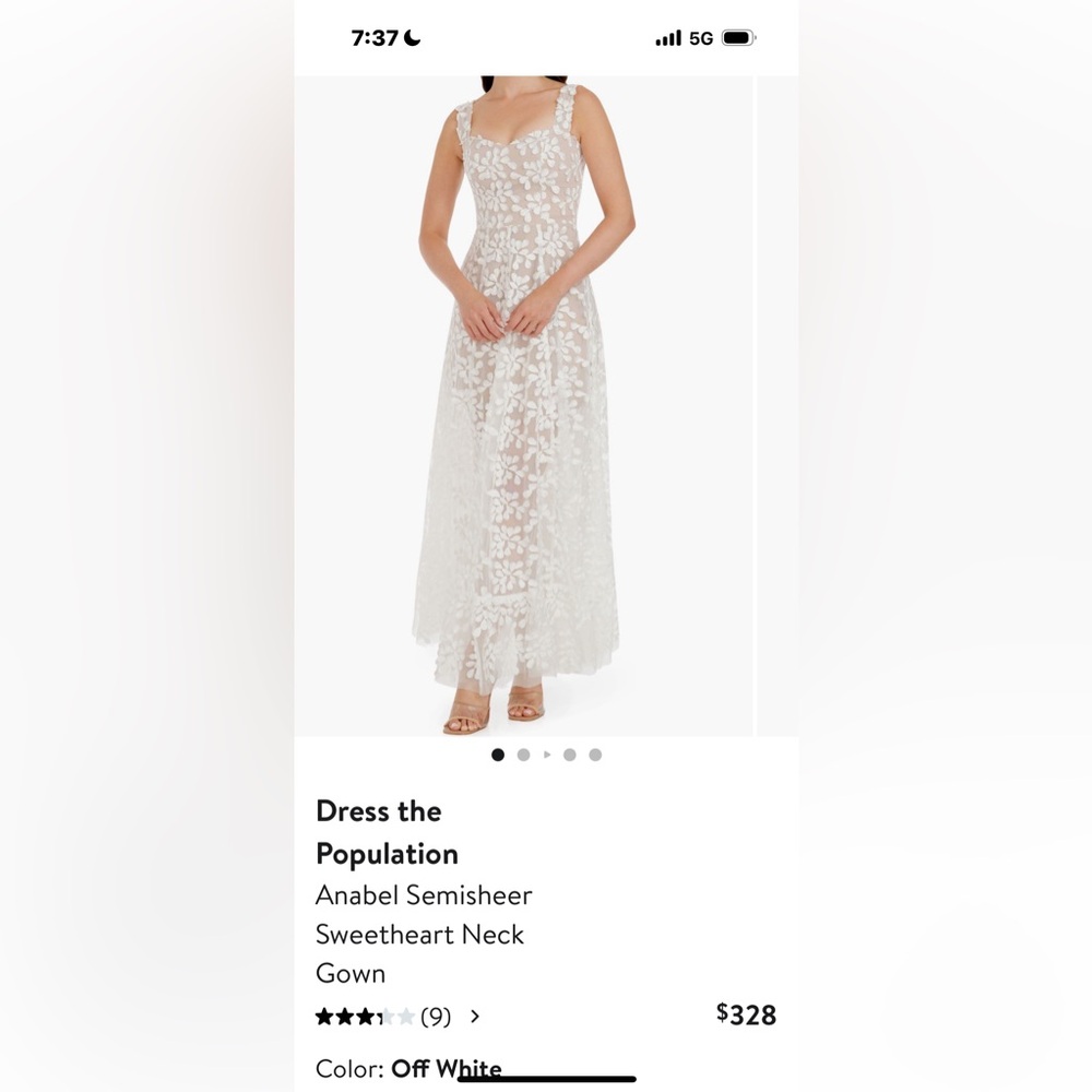 Dress the Population Anabel dress XXL